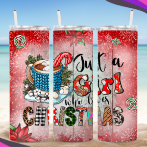 Just A Girl Who Loves Christmas Tumbler
