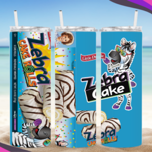 Zebra Cake Rolls Tumbler